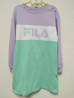 FILA 長袖ワンピース 130cm ラベンダー・ミント