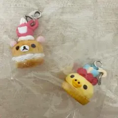 【レア】リラックマ　アニバーサリースイーツマスコット　ストラップ2点　10周年