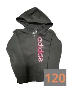 【 極美品 】 adidas ジップアップパーカー 120