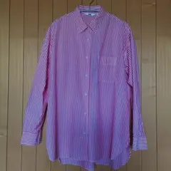 UNIQLO XL ストライプ長袖シャツ