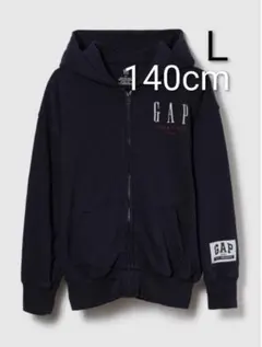 【新品・L・140㎝】GAP 30th ヴィンテージソフトロゴジップアップパーカ