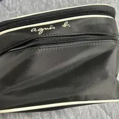 agnes b. バニティポーチ ミラー付き ブラックのサムネイル