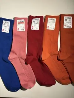 ユニクロ　男女兼用靴下　5色セット