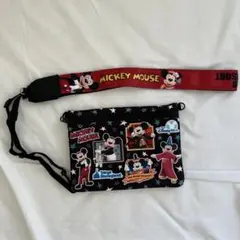 実写版ミッキーマウスショルダーバッグカメラストラップディズニー