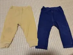 イエロー ネイビー 2枚組 パンツ