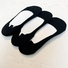 *未使用*レディース 靴下 ソックス フットカバー ブラック 3足セット