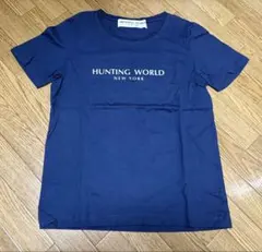 超値下げ HUNTINGWORLD ロゴ 半袖Tシャツ M スレありのサムネイル