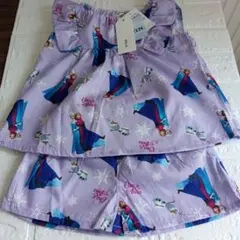 アナと雪の女王 子供服 セットアップ 100 パープル RELA