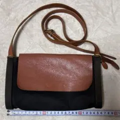 IL BISONTE ショルダーバッグ キャンバス レザー