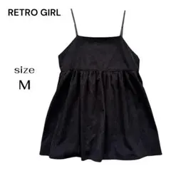 RETRO GIRL レトロガール キャミソール チュニック ブラック 黒 Mのサムネイル