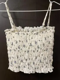 GRL カップ付き花柄キャミソール Lサイズ ベアトップ