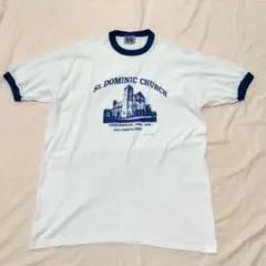リンガーＴシャツ ヴィンテージ　USA製 グッドデザイン　Y2K レトロ　XLのサムネイル