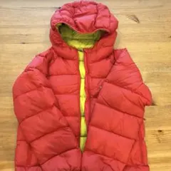 mont-bell ダウンジャケット 140 レッド/イエロー