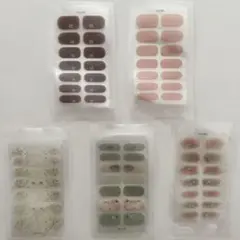 貼るだけジェルネイルシール☆5枚セット⑥