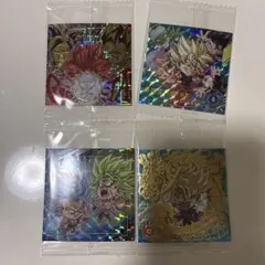 ドラゴンボール 超戦士シールウエハース 4장 세트