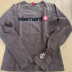 Element 長袖 Tシャツ ブラウン ロゴ刺繍のサムネイル