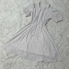 【c5397】COLZA ワンピース ロング　半袖　ホワイト