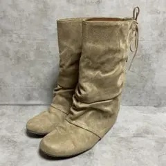 【SNAE’ZIU SNAZZY】（LL）ロングブーツ バックレースアップ