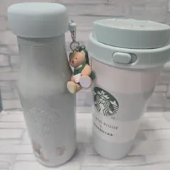 新品未使用スタバ×gelato piqueミントグリーン セット