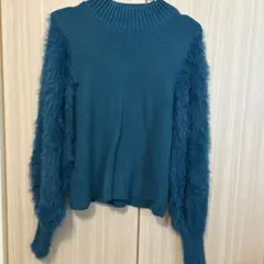 AZUL by MOUSSY ティール色 M 長袖セーター
