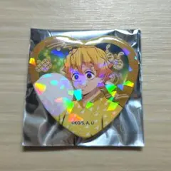 鬼滅の刃 ナムコ ハート缶バッジ ホログラム 善逸
