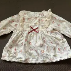 【美品】petit main 花柄チュニック 90