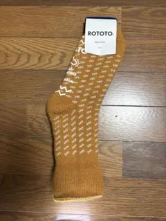 ROTOTO ロトト　ルームソックス　靴下 マスタードカラーのサムネイル