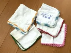 昭和レトロ　ガーゼハンカチ5枚セット メナード