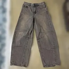 GUバレルレッグジーンズ