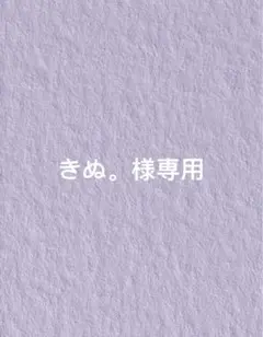 きぬ。様専用