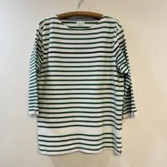 グローバルワーク ストライプデザイン 七分袖カットソー