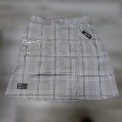 mezzo piano チェック柄スカパン L