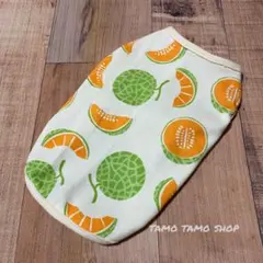 オーダー専用♡タンクトップ メロン柄 XXS〜 犬服 ドッグウェア ハンドメイド