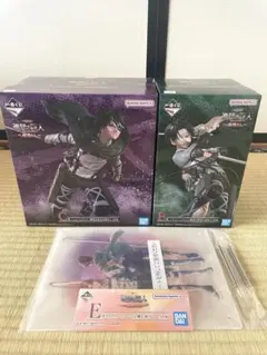 進撃の巨人 一番くじ B賞リヴァイ C賞ハンジ E賞アクリルボード