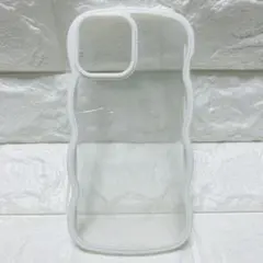 大特価‼️iPhone13ProMax スマホケース 透明×白