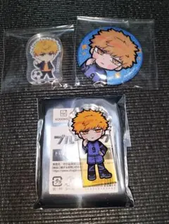 ブルーロック 國神錬介 缶バッジ アクリルブロック アクブロ ダイソー 寺田てら