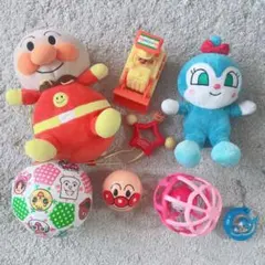 アンパンマン　おもちゃ　まとめ売り　8点セット　【オーボール】【ぬいぐるみ】