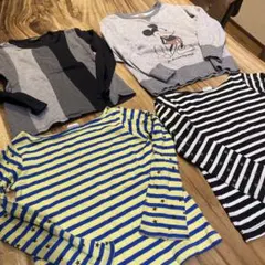 長袖カットソー 4点セット 120サイズ（breeze、コムサ、ユニクロ）
