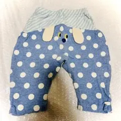 犬柄　ベイビーチアー　パンツ 90cm ドット柄 ボーダーのサムネイル