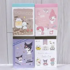 ③（新品未使用）平成レトロ ミニメモ帳 サンリオ キティ マイメロ クロミ