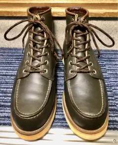 貴重 初期 98年製 RED WING 8180 セッター グリーン US8.5 REDWING RW-8180 四角犬タグ 98年製 - 赤い羽BLOG