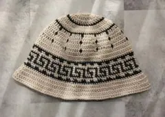 クラッシャーハット　クロシェハット　ハンドメイド