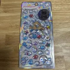 カミオジャパンぷくぷくあわわちゃん光るジュエルプチドロップシールストーンつき