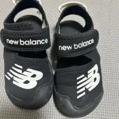 new balance ブラック サンダル 18cm