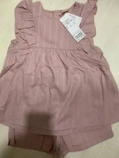 新品！プティマイン☆肩フリルセットアップ　130