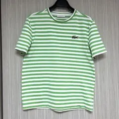 LACOSTE ボーダー Tシャツ グリーン