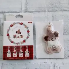 即日発送❣️ディズニー クリスマス リルリンリン キーチェーン ブラウン