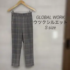 グローバルワーク　ウツクシルエット　パンツ　チェック柄