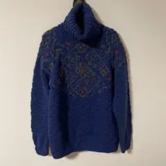美品モンクレールネイビー タートルネック セーター