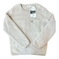 ユニクロEngineered Garmentsフリースプルオーバー オフホワイト